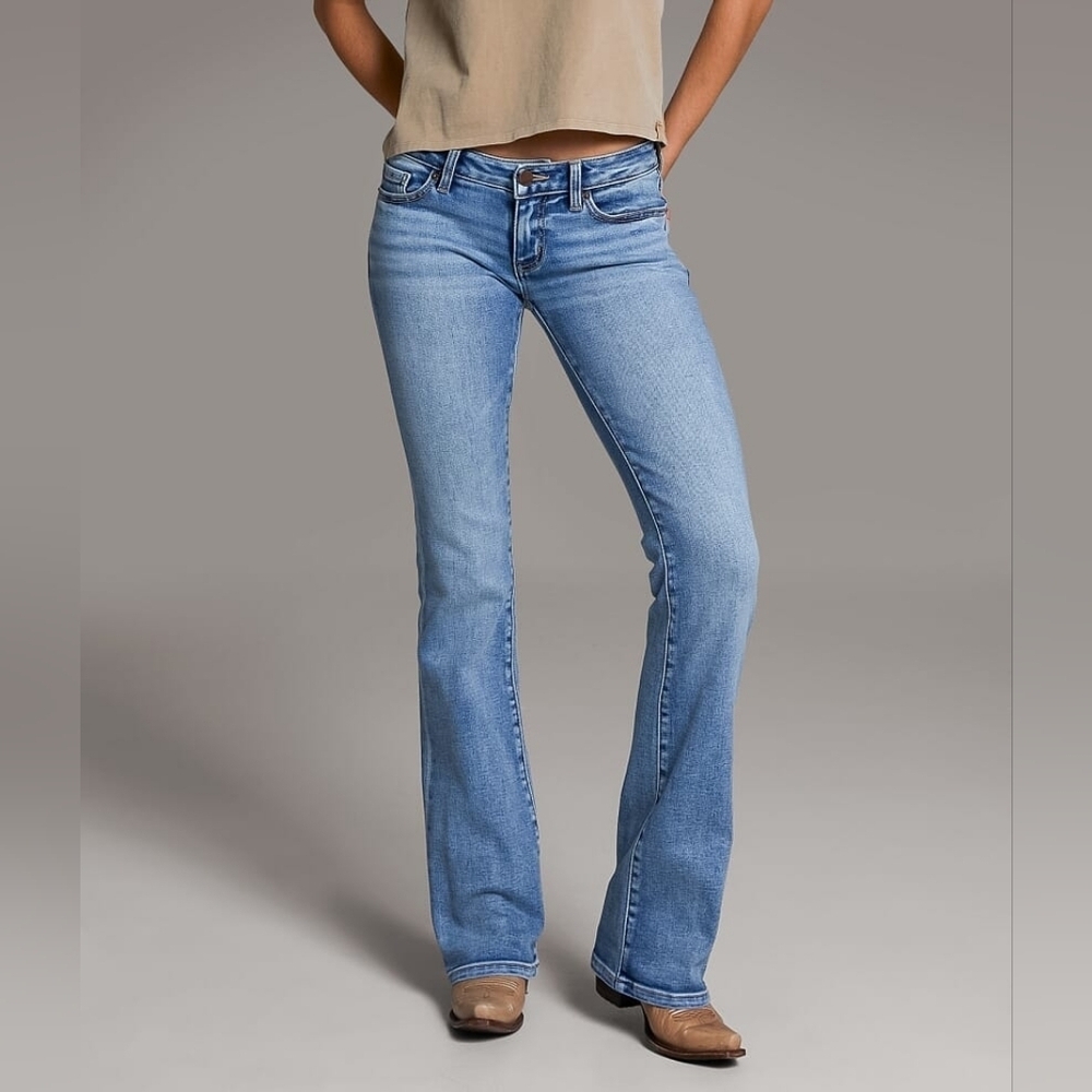 BKE Stella Tailored Boot Stretch Jean Low Rise Western Boho Size 31x33.5 - Picture 7 of 16